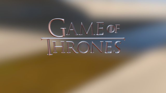 Game of thrones LOGO - keychain 3D Model