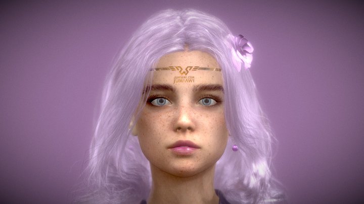 AILEEN Realistic Female 3D Model Rigged Body 3D Model