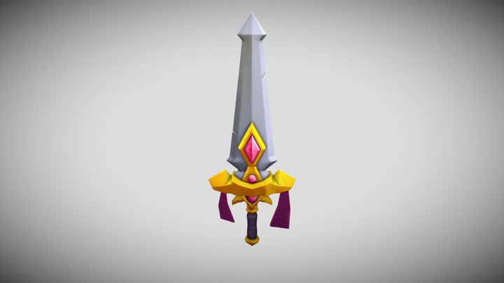Stylized sword 3D Model