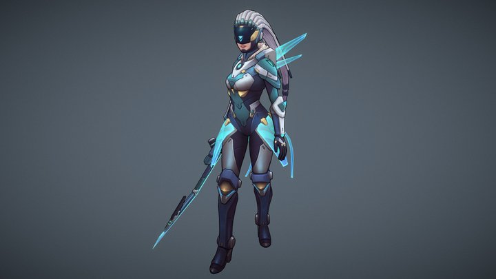 Riot creative contest 2017 Project_Diana 3D Model