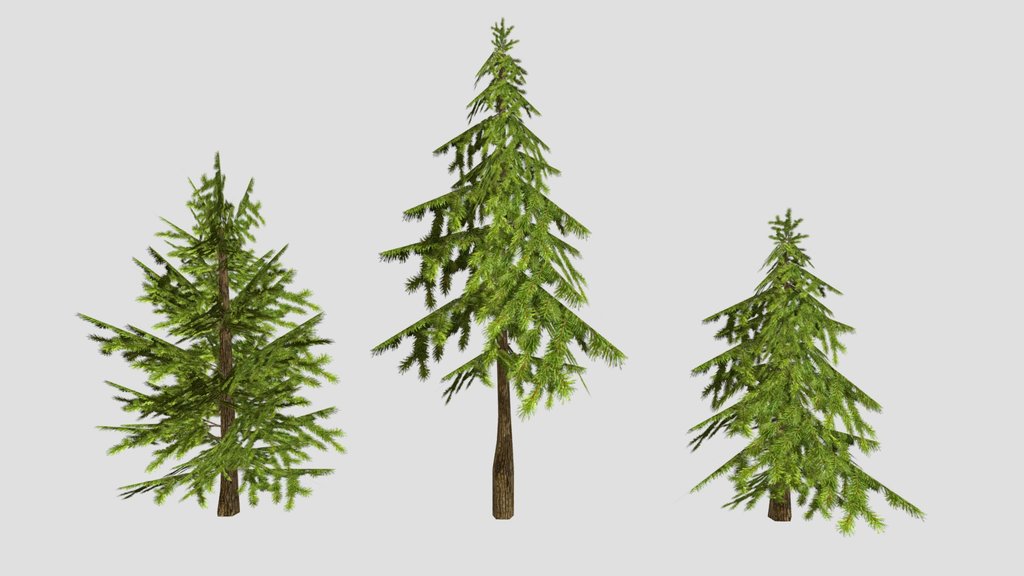 Pine Trees Pack | PS1 Low Poly