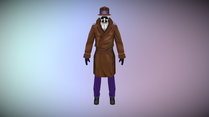 Rorshach Low Poly 3D Model