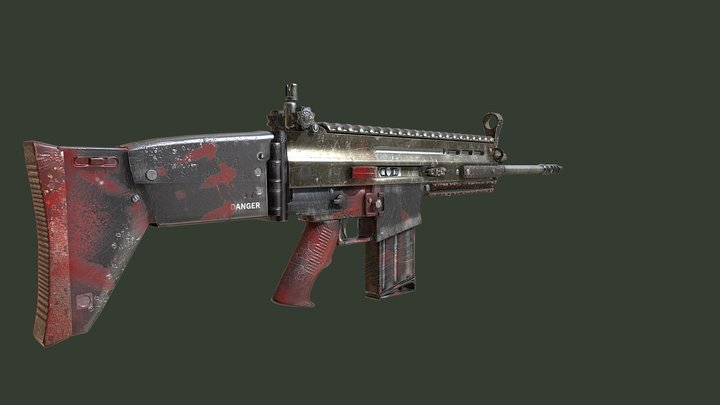 SCAR 7.62 3D Model