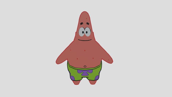 Tscp Roblox Avatar Patrick Star 3D Model