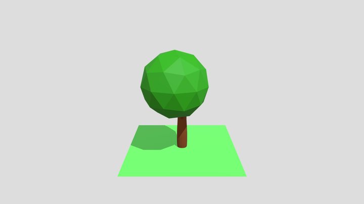 Árbol 3d low poly 3D Model