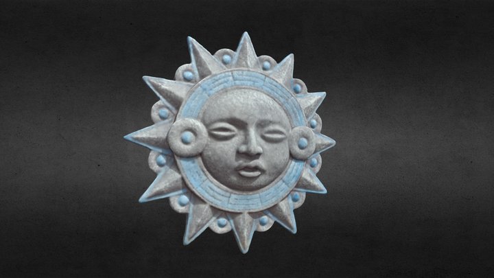 Southwestern Sun Wall-Décor 3D Model