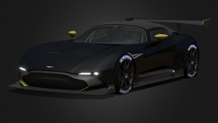 Aston Martin Vulcan 3D Model