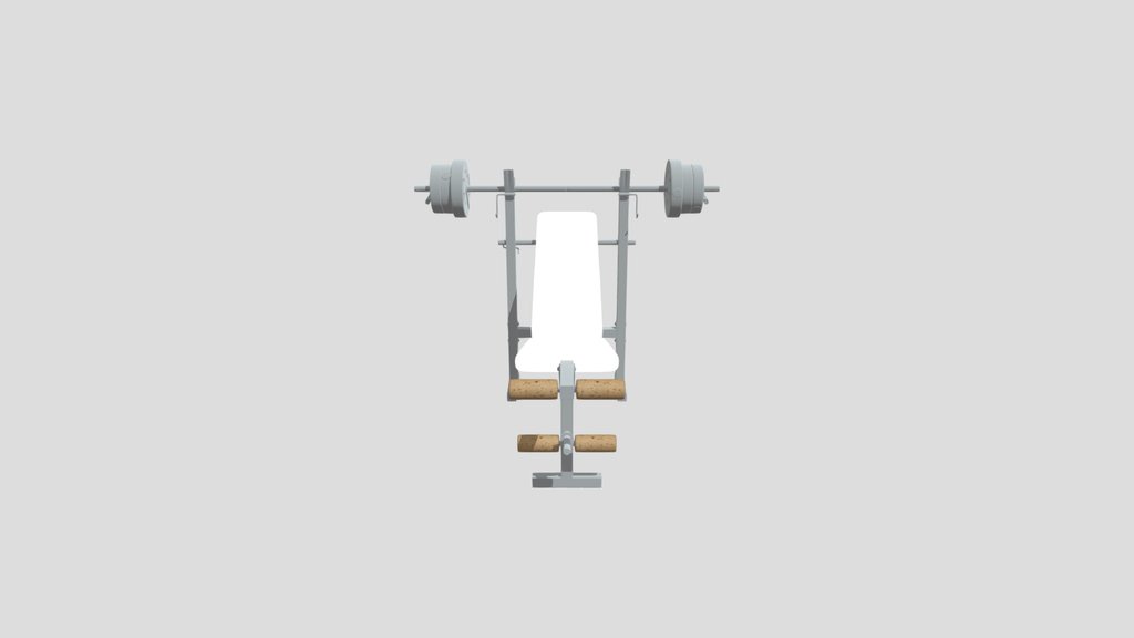 Gym Bench With Barbell Set