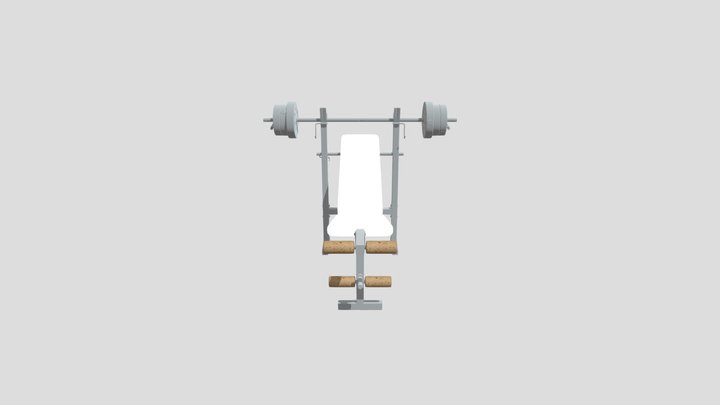 Gym Bench With Barbell Set