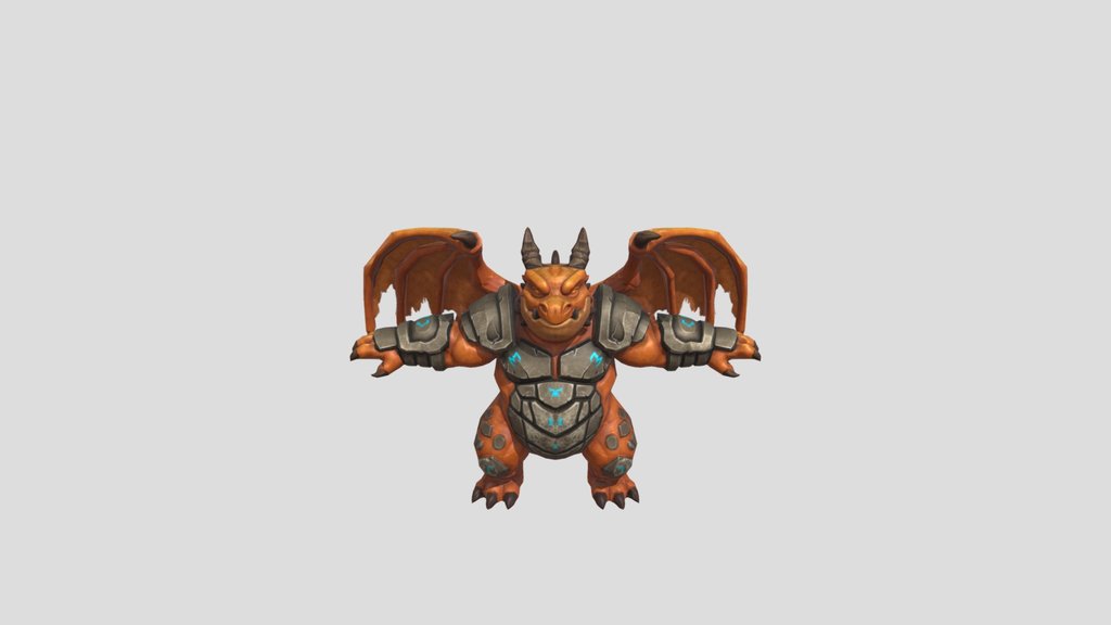A small Warcraft-style dragon