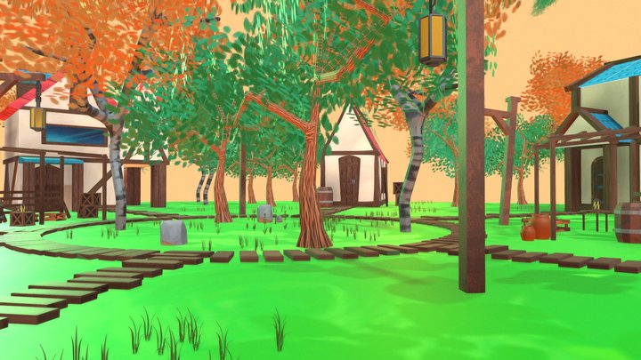 Medieval_Town2 3D Model
