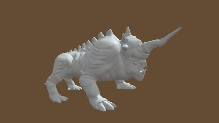 Dark Beast Cut For Print 3D Model