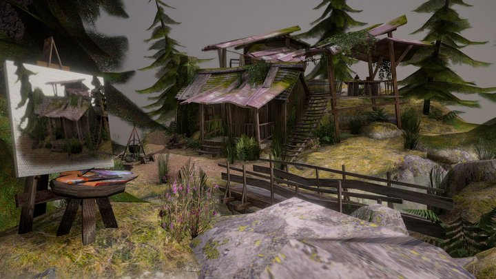 DAE 3D1 - The forest loner 3D Model