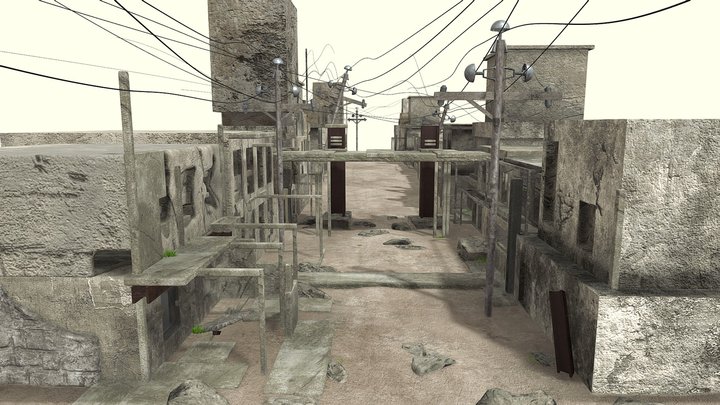 Apocalyptic Street 3D Model