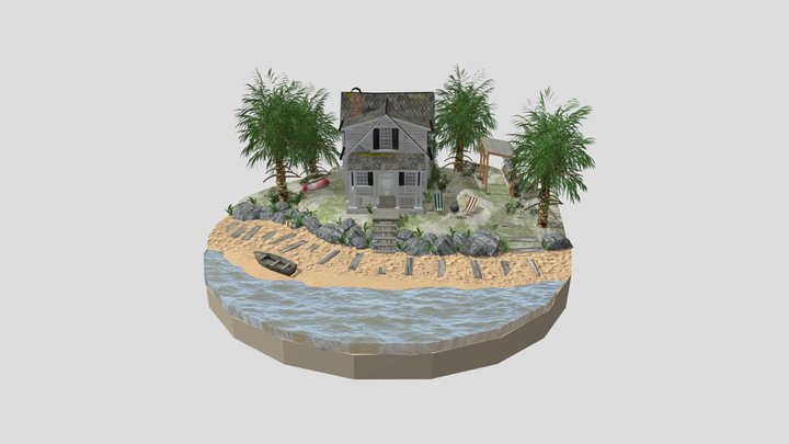 DAE Diorama - By The Ocean 3D Model