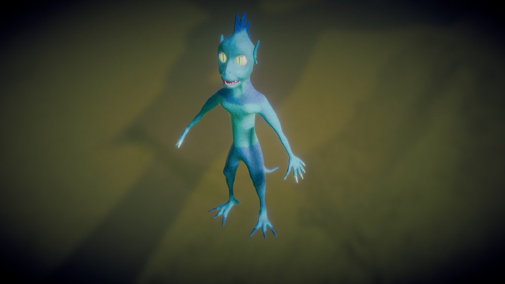 Azure Dinosaur Animation Test — Sketchfab embed 3D viewer
