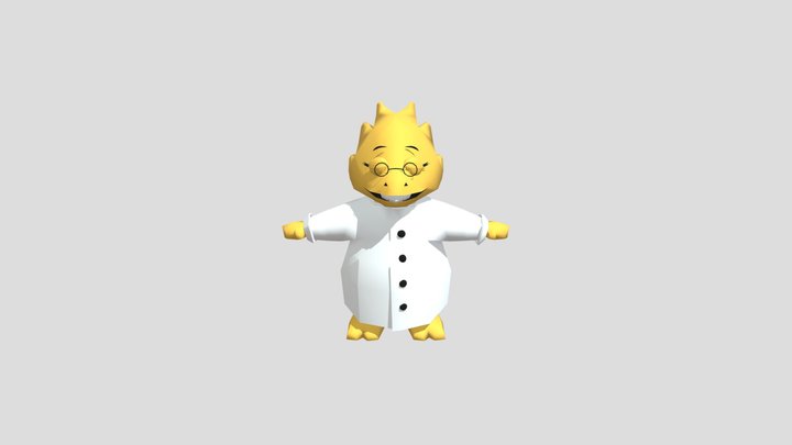 Dr. Alphys 3D Model