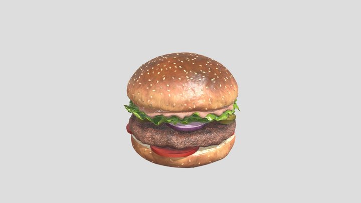 hamburger_02 3D Model