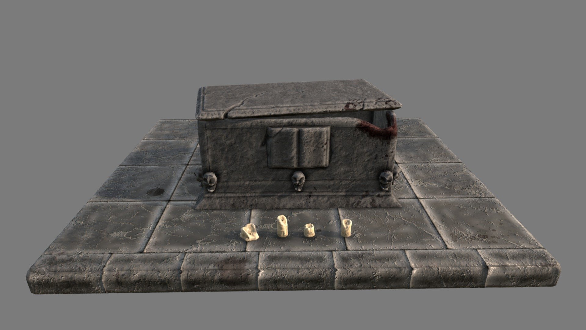 Crypt Tomb and Candles