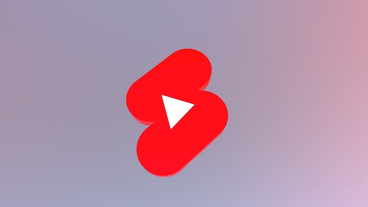 Youtube shorts logo 3D Model