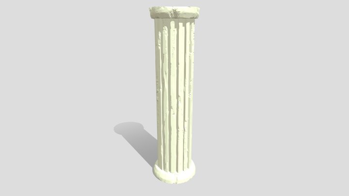 High poly pillar 3D Model