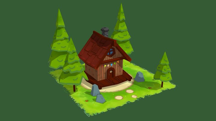 Summer Cottage 3D Model