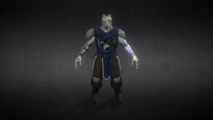 Dragonborn Paladin 3D Model