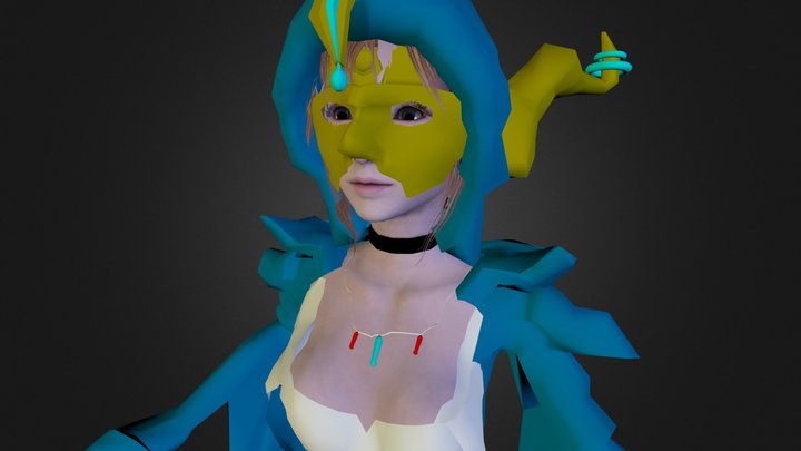 Masked Sorceress 3D Model