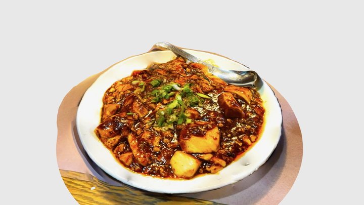 増上寺大門、獏の麻婆豆腐 3D Model