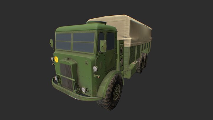 Truck Leyland Hippo Mobile Asset 3D Model