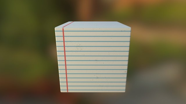 Papel de caderno 3D Model