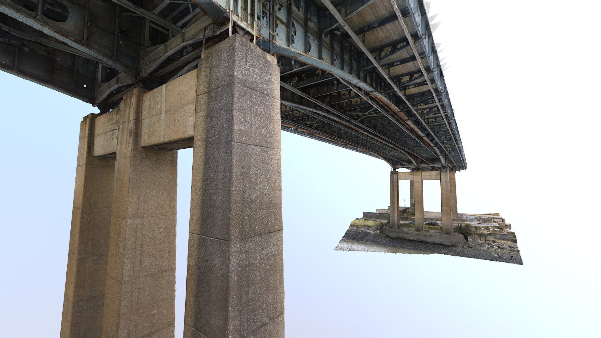 Raw/Unclean 3D Model 'Neath Bridge'