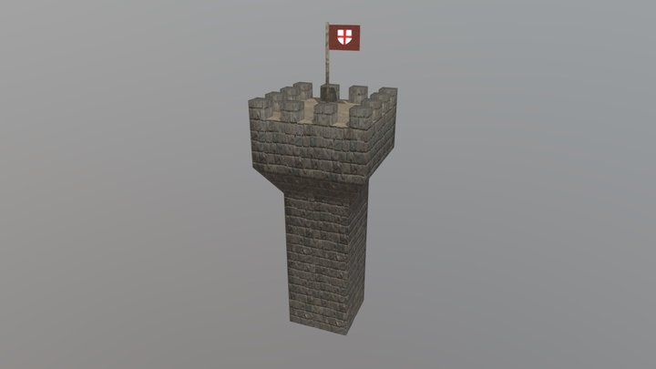 Medieval watchtower 3D Model