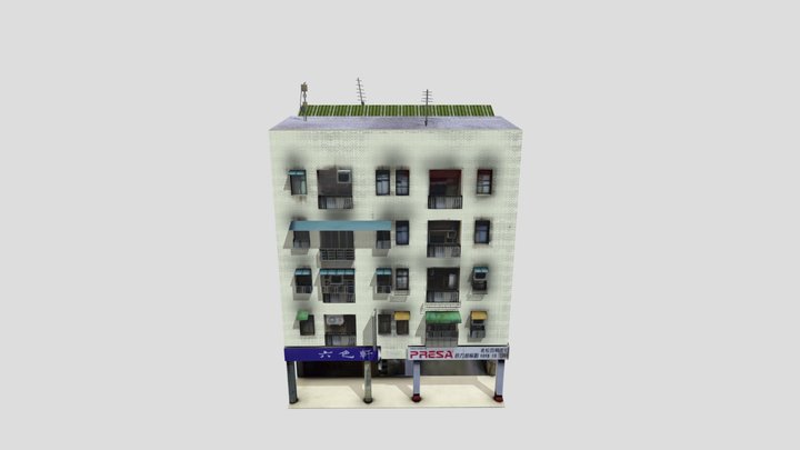 KLBuildingAreaB_B0003模組化建築02 3D Model