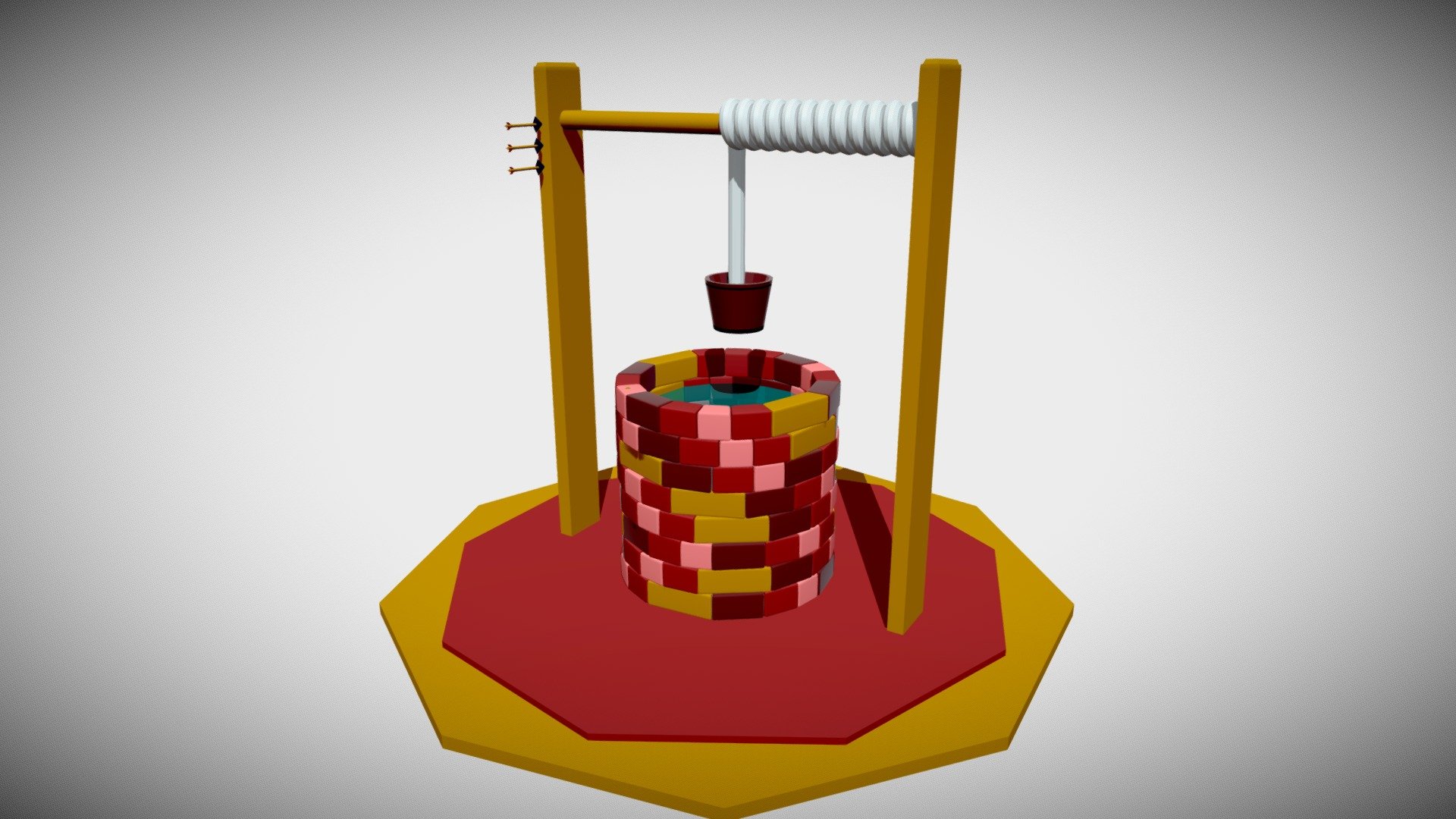 Cartoon Well Low Poly - 3D model by Dante Rossi - Zion (@rossidante ...