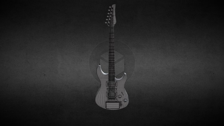 Guitar Finished 3D Model