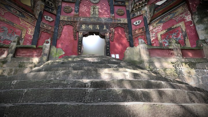 Mountain Temple Entrance (Attempted) 3D Model