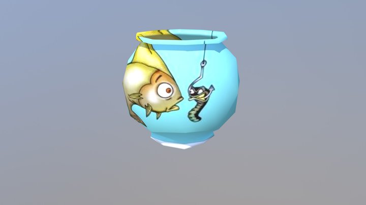 Fishbowl - 01 Low Poly Contest (248 Tris) 3D Model