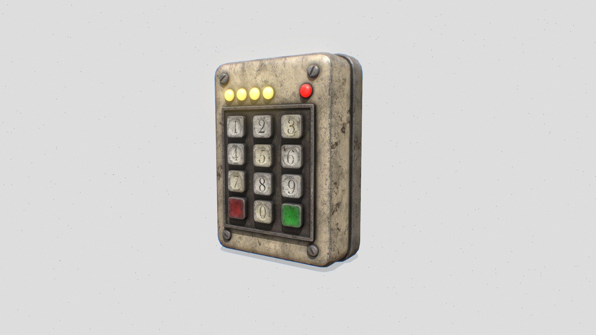 Keypad Lock - 3D model by Yannakis [3490293] - Sketchfab
