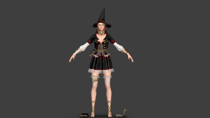 Witch 3D Model