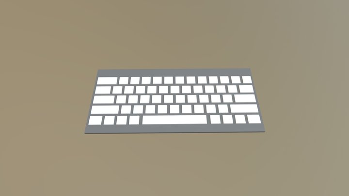 115 Computer Keyboard Alt 3D Model