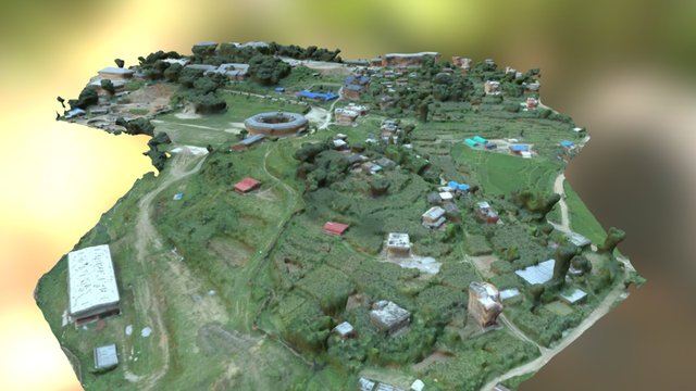 Kathmandu University Grounds with eBee 3D Model