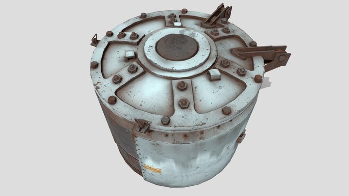 HL2 Inspired - Industrial laundry machine 3D Model