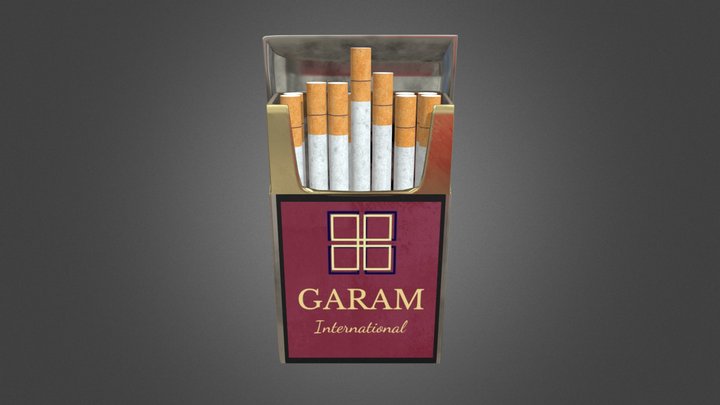 Cigarette Packet 3D Model