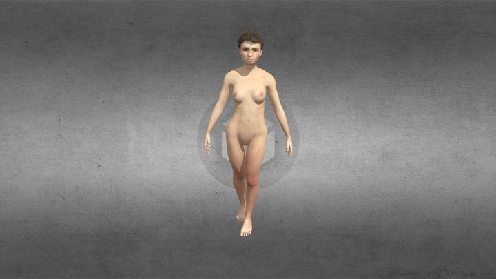 Nude Girl 3D Model