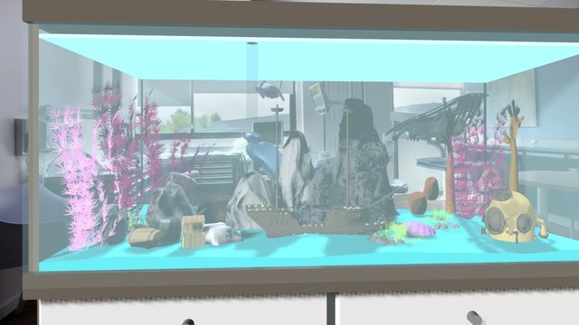 L'Aquarium de Nemo - Nemo's Aquarium - Disney 3D Model