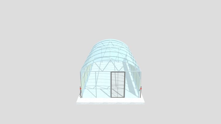 Green House  8m_ 4m 3D Model