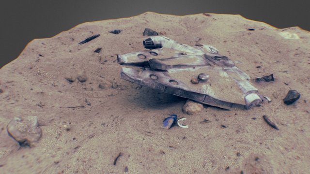 Millennium Falcon 3D Scan | A Paper Model 3D Model