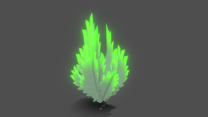 Stylized Tropical Grass 3D Model