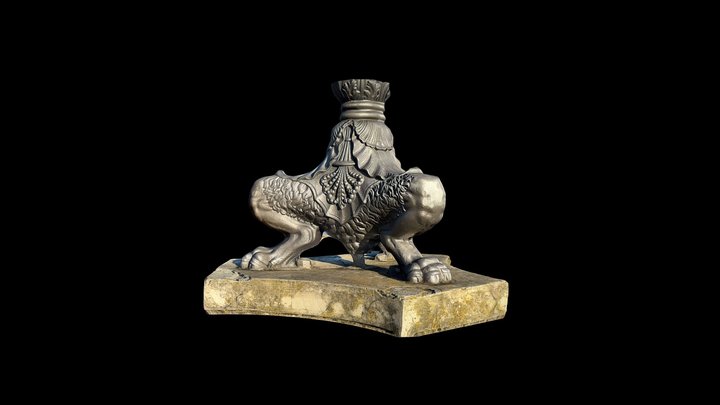 Florence Ornate Lamp Post Feet (Scaniverse) – Free 3D Model STL